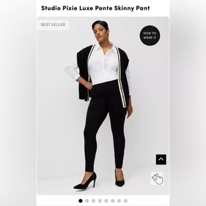 Torrid Studio Luxe Black Skinny Ankle Dress Pants Size 20